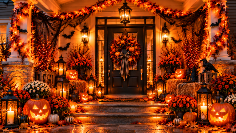 17 Halloween Front Porch Ideas to Welcome Guests in Style